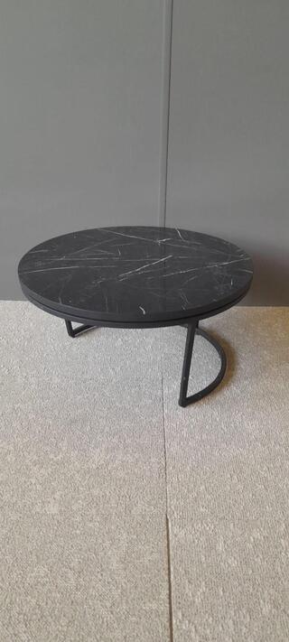 City salontafel, zwart/wit